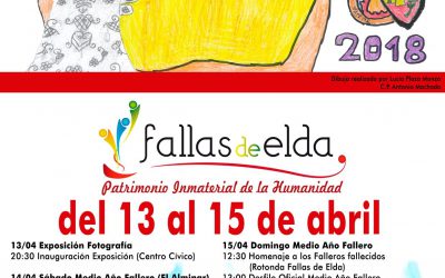 La niña Lucía Plaza Monzó, ganadora del concurso de carteles del Medio Año Fallero