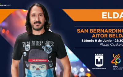 El famosos locutor Cristian San Bernardino actuará en el Cuartelillo Municipal de fiestas en un espectáculo de Los 40 Principales
