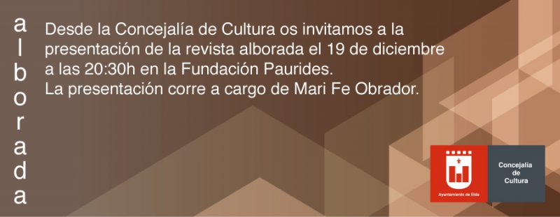 La Fundación Paurides acoge este miércoles la presentación de la 61ª edición de Alborada