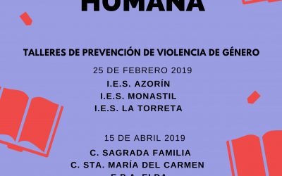 La Concejalía de Igualdad y Mujer ofrece talleres de prevención de violencia de género para alumnos de Bachillerato