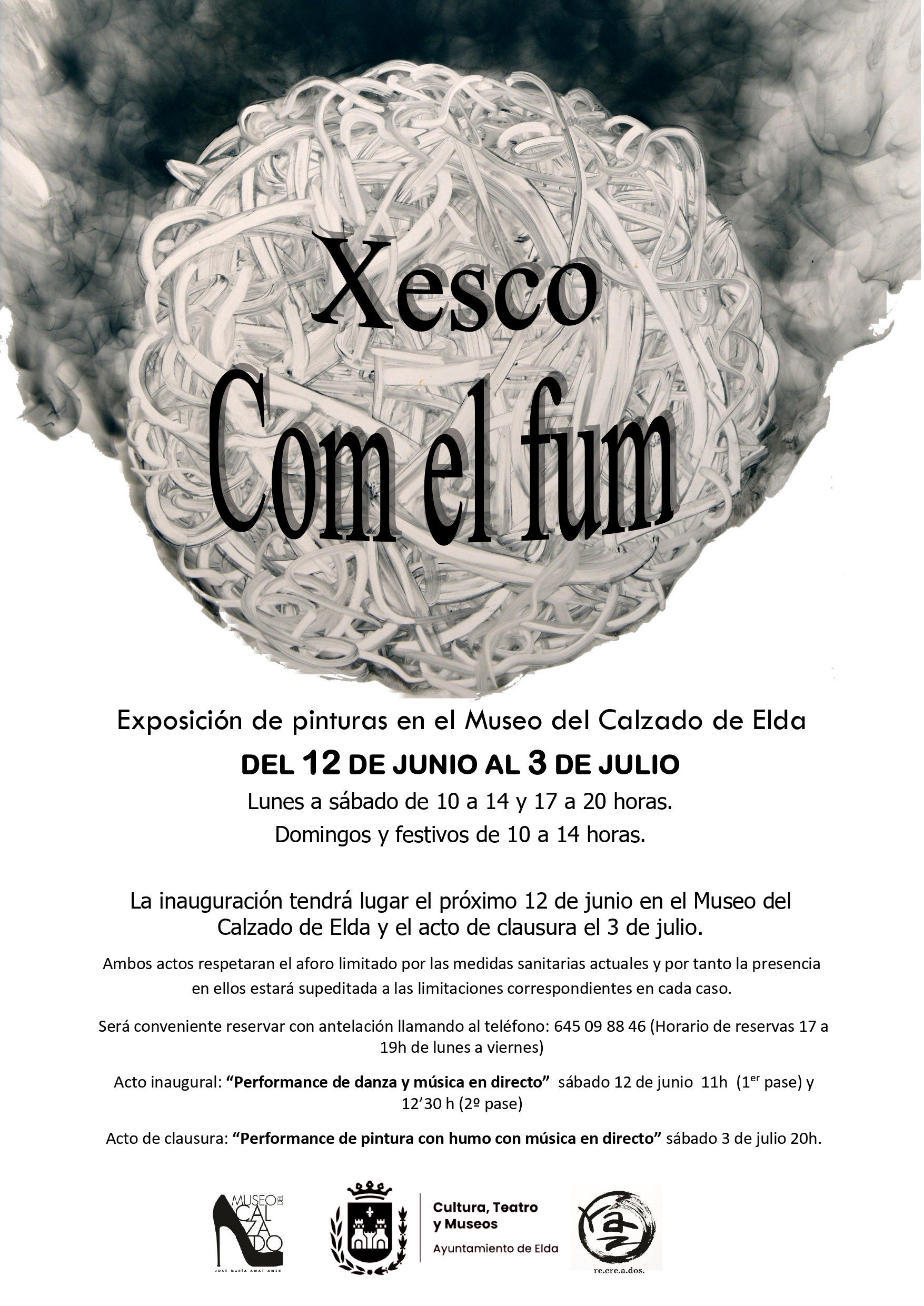 El Museo del Calzado de Elda acoge la exposición de pinturas ‘Com el fum’, del artista valenciano Xesco Máñez