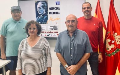 Gramática Parda y el Ayuntamiento de Elda  dedican la VII Quincena Cultural a Azorín con motivo del 150 aniversario de su nacimiento