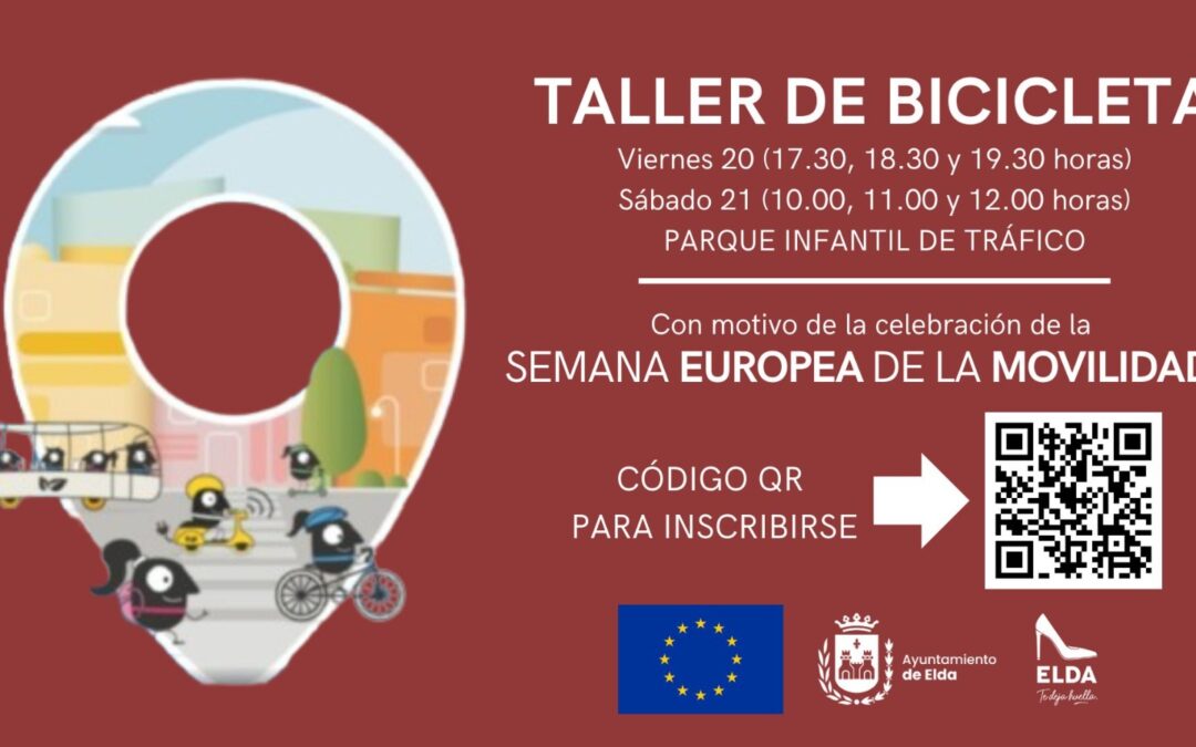 Elda celebra la Semana de la Movilidad con un taller de bicicleta dirigido a menores y adultos que tendrá lugar en el Parque Infantil de Tráfico