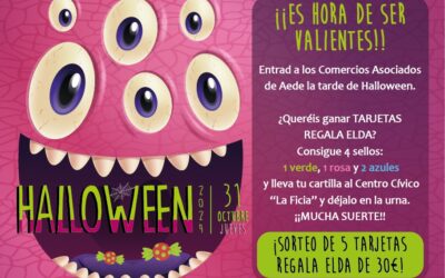 Los comercios de AEDE y el Ayuntamiento celebran Halloween con el sorteo de tres tarjetas ‘Regala Elda’ por valor de 30 euros