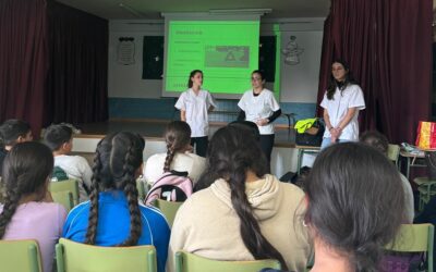 Alumnos y alumnas de Primaria de nueve centros educativos de Elda participan en las jornadas de promoción de la salud impartidas por estudiantes de Enfermería