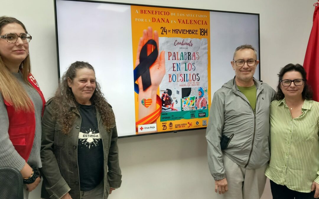 El Teatro Castelar acogerá el próximo 24 de noviembre la representación de la obra infantil ‘Palabras en los bolsillos’ a beneficio de los afectados por la DANA