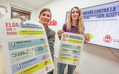 El Ayuntamiento de Elda pone en marcha una campaña de sensibilización contra la contaminación acústica