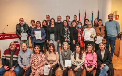 El Ayuntamiento de Elda entrega los certificados de profesionalidad a los alumnos y alumnas que han participado en el Taller de Empleo Elda XII