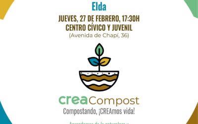 El Ayuntamiento de Elda y el Consorcio CREA lanzan un nuevo curso de compostaje doméstico y comunitario